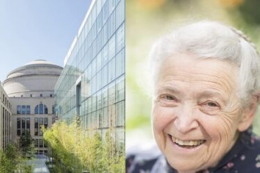 Section of the MIT.nano courtyard has been named the Improbability Walk, in honor of Mildred Dresselhaus.