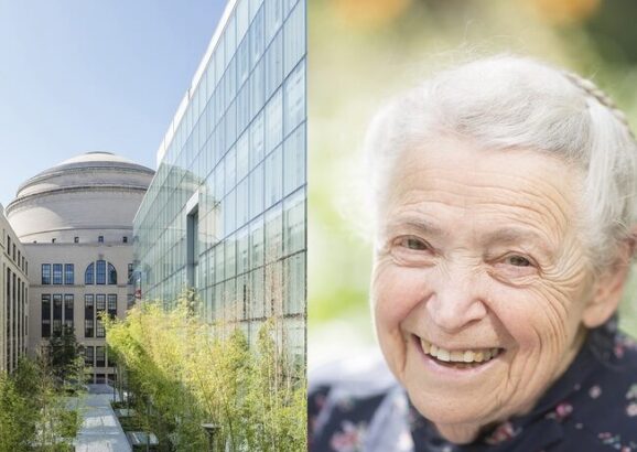 Section of the MIT.nano courtyard has been named the Improbability Walk, in honor of Mildred Dresselhaus.