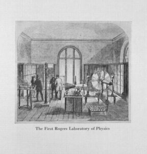 Etching of the First Rogers Laboratory in Physics.