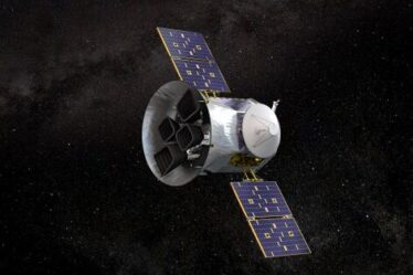 Illustration of NASA's Transiting Exoplanet Survey Satellite.