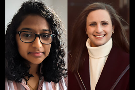 (L to R) Abby Stein and Anjali Nambrath