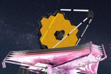 artist’s impression of the James Webb Space Telescope