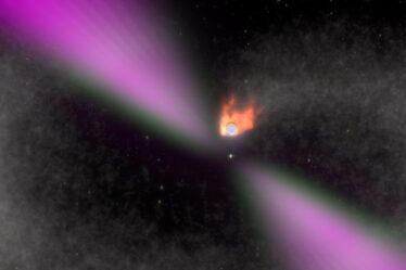 illustrated view of a black widow pulsar