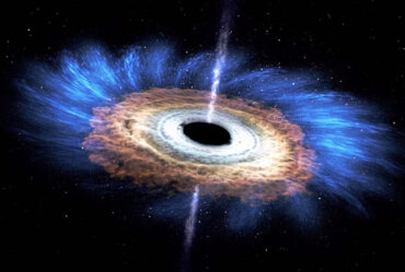 star being torn apart by a black hole